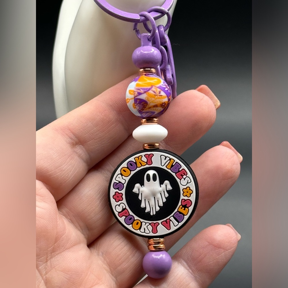 Spooky Vibes Purse Charm Keychain